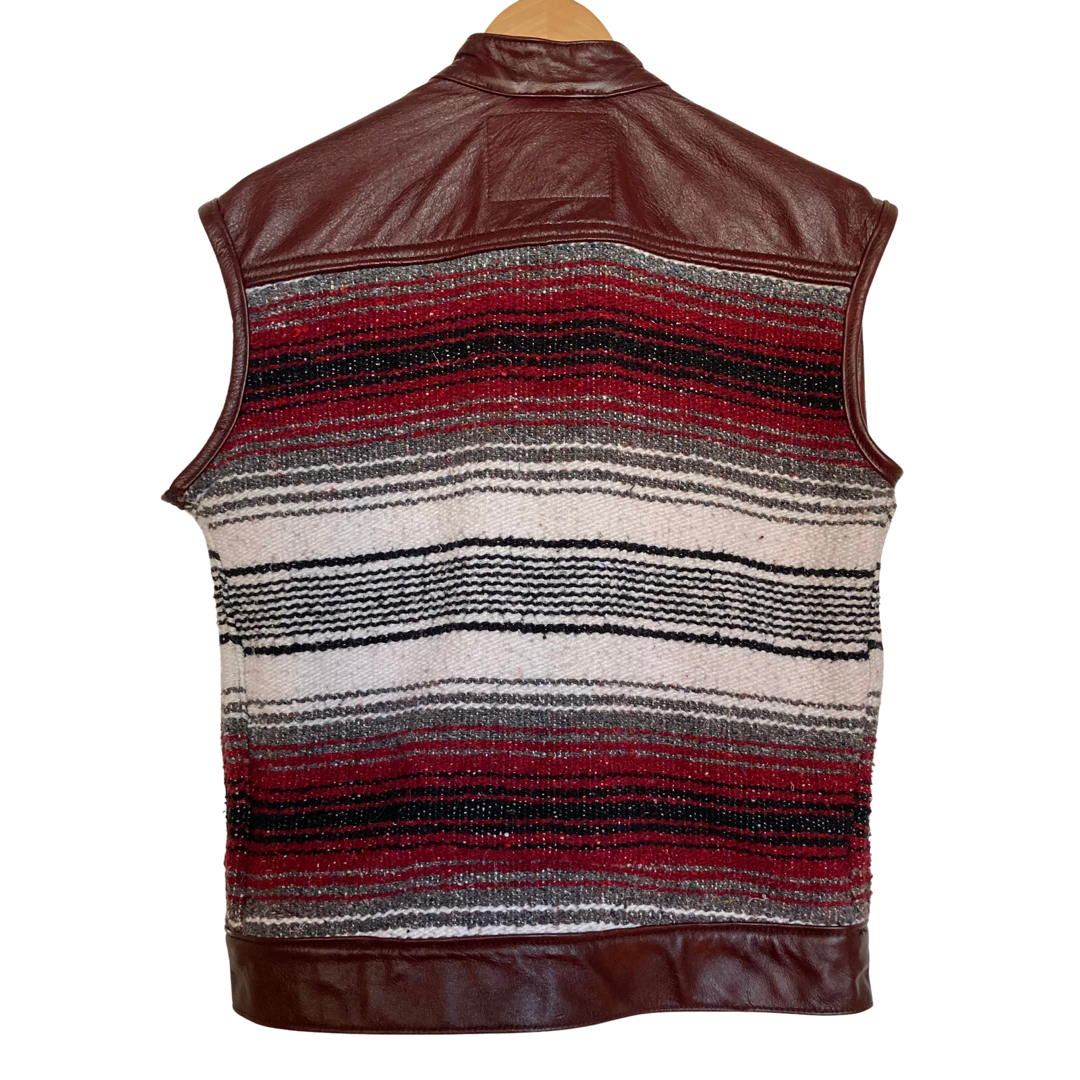 Reworked Vintage Leather Vest | Med/Large