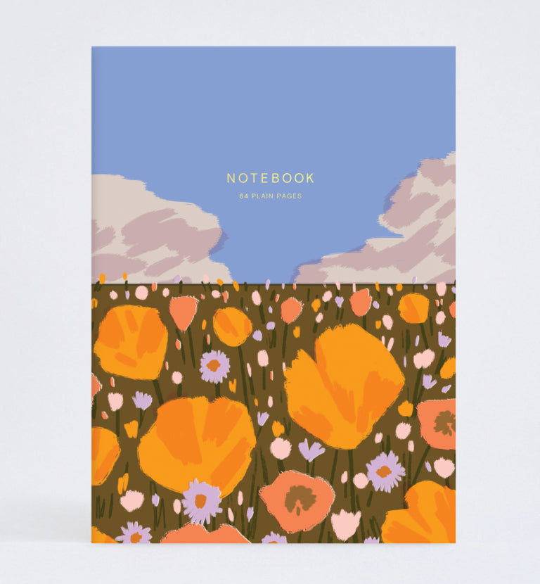 WRAP | Notebook | Poppy Field