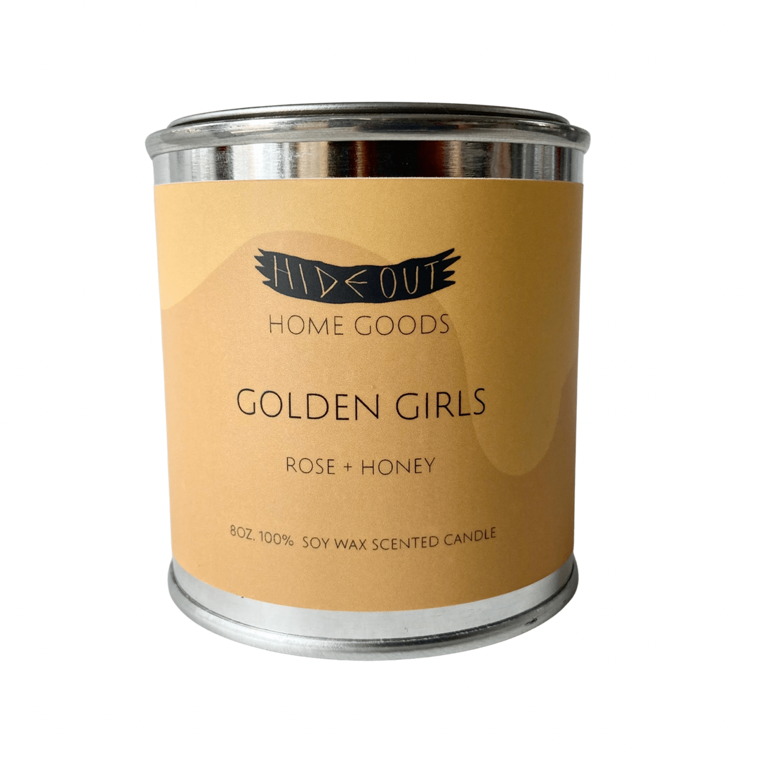 Hideout Scented Soy Candle | Golden Girls | Rose + Honey