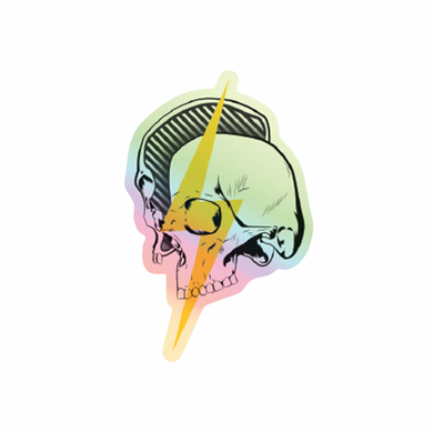Vinyl Sticker | Hologram Energy Skull Sticker