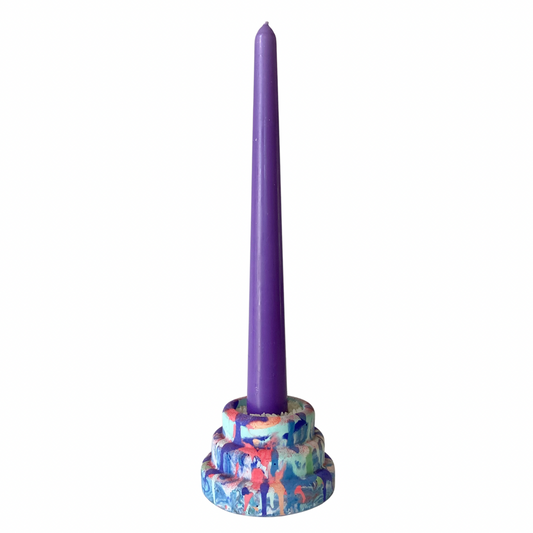 Colour Taper Candle | Purple
