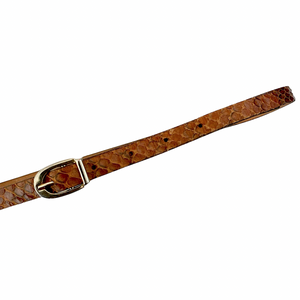 Vintage Snake Leather Belt | X-Small