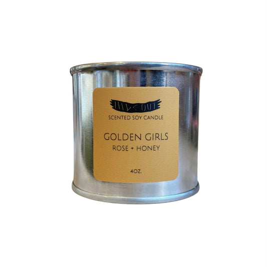 Hideout Scented Soy Candle | Golden Girls | Rose + Honey
