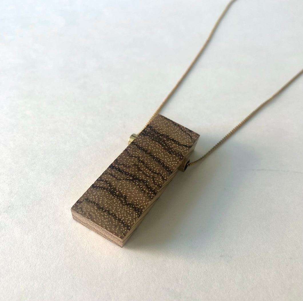 Stable State | Wooden Pendant Necklace