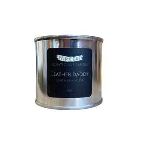 Hideout Scented Soy Candle | Leather Daddy | Leather + Musk